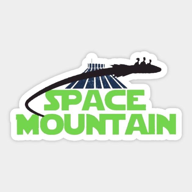 Space Mountain Sticker by mattrodz